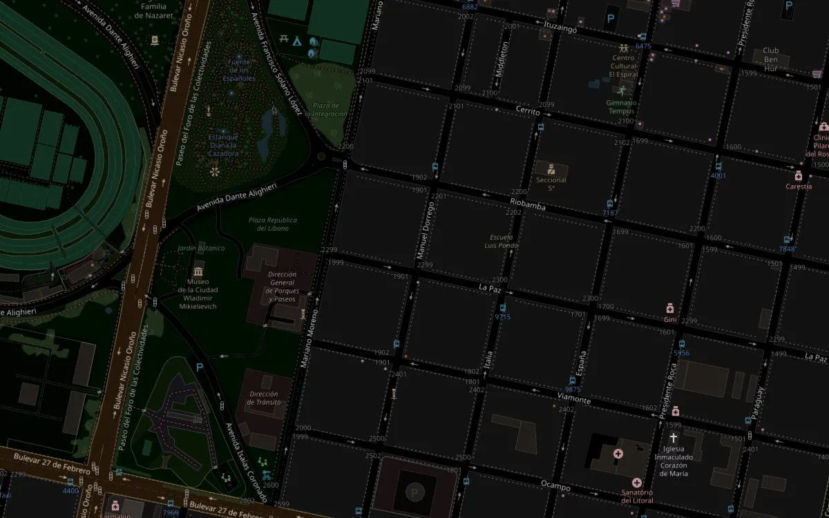 Mapa de Dorrego 2298, Rosario, Santa Fe